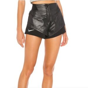 Nike Women's Black and White Athletic Shorts size S